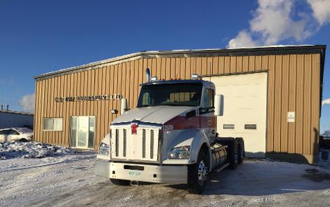 One of C.S. Day Transport's new Kenworth T880 tractors